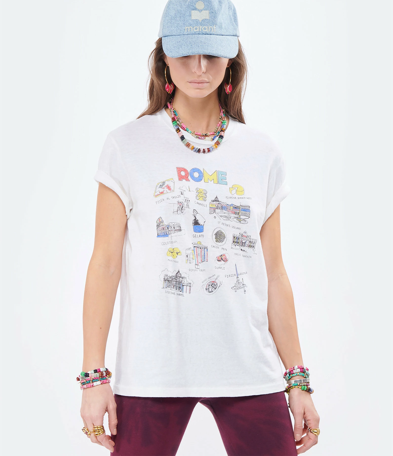 RE/DONE Tee-shirt Rome Coton Blanc Vintage – Image 3