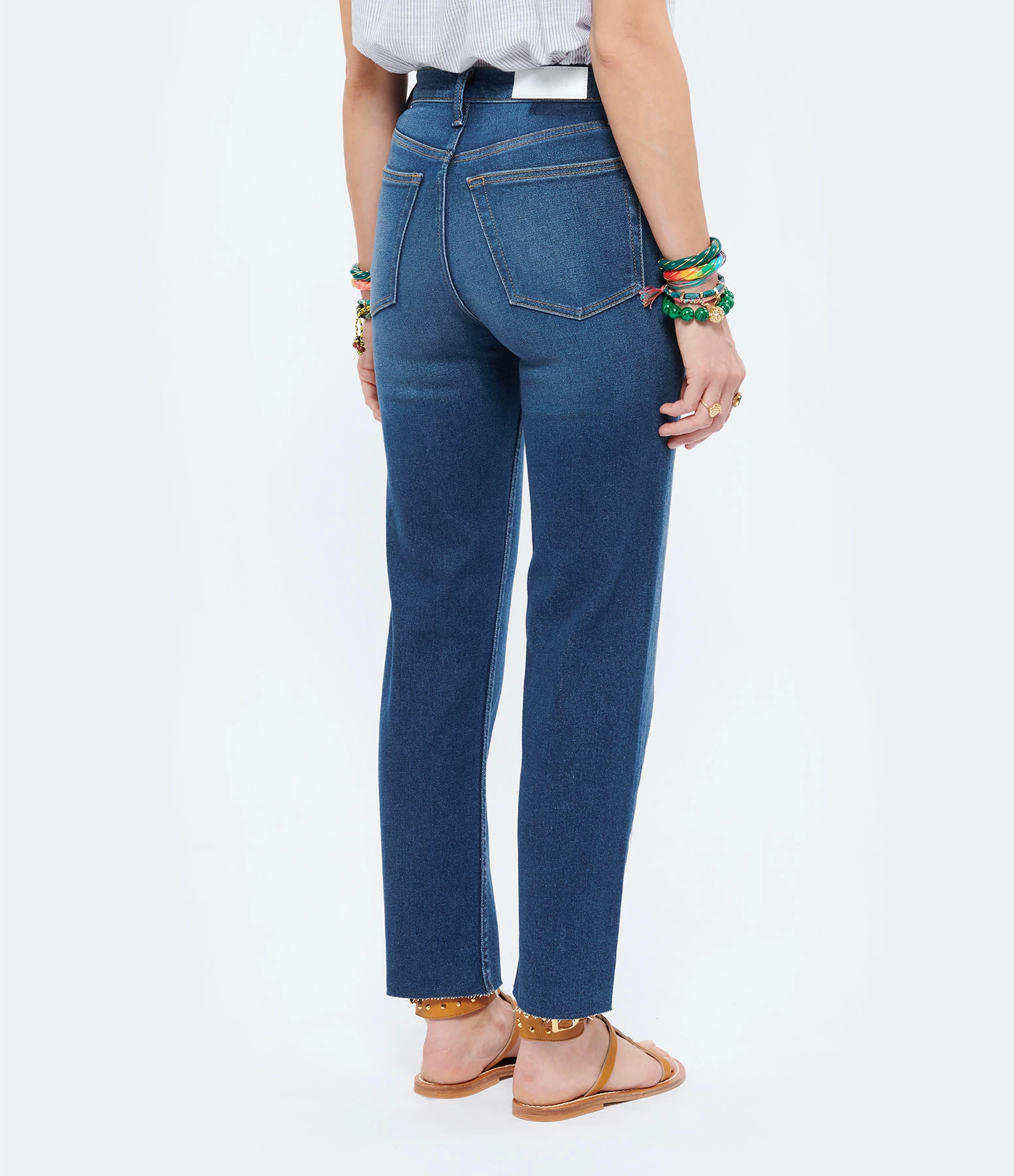 RE/DONE Jean 70s Stove Pipe Denim Bleu Indigo – Image 5