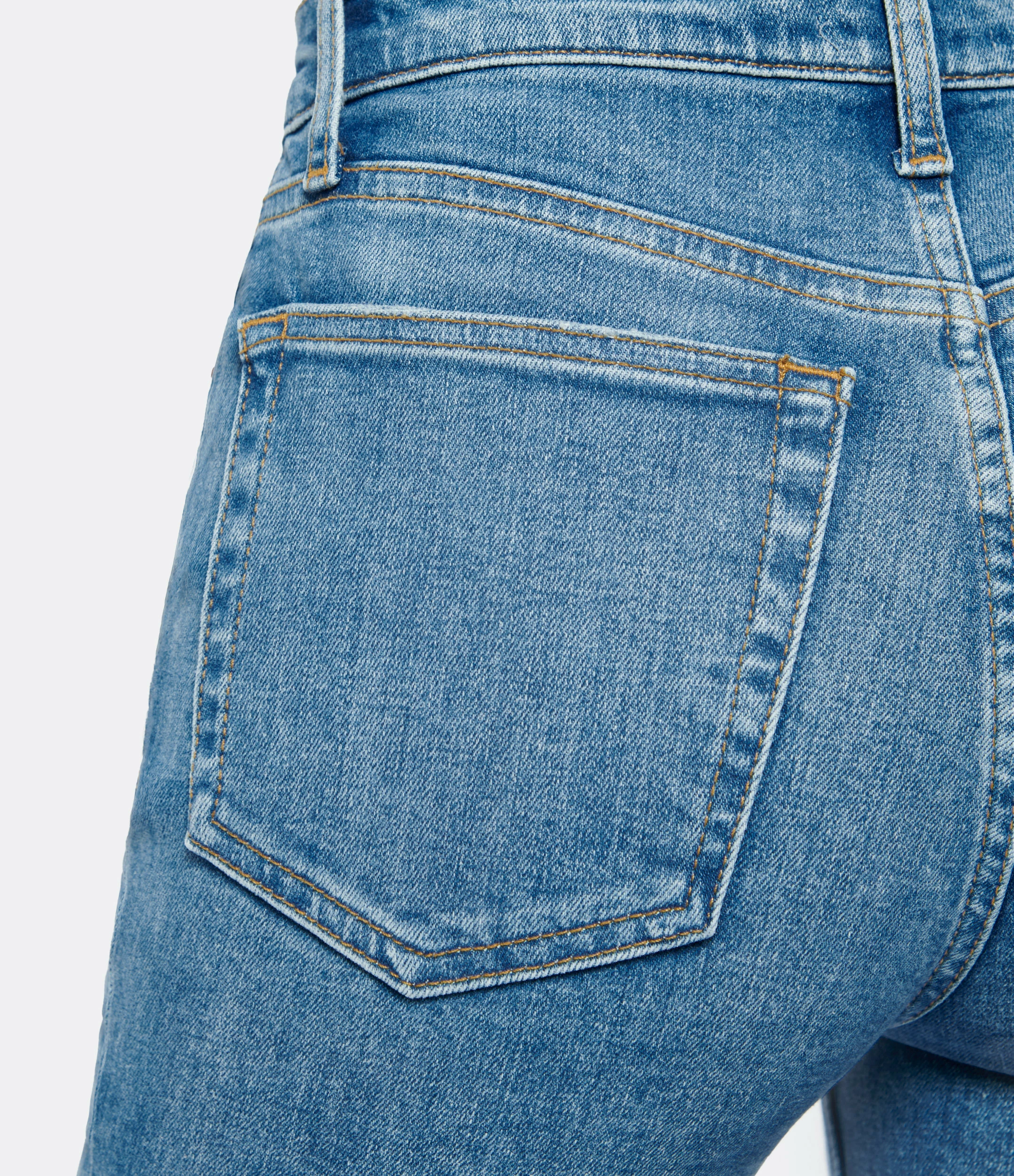 RE/DONE Jean 90s High Rise Ankle Crop Denim Bleu – Image 6