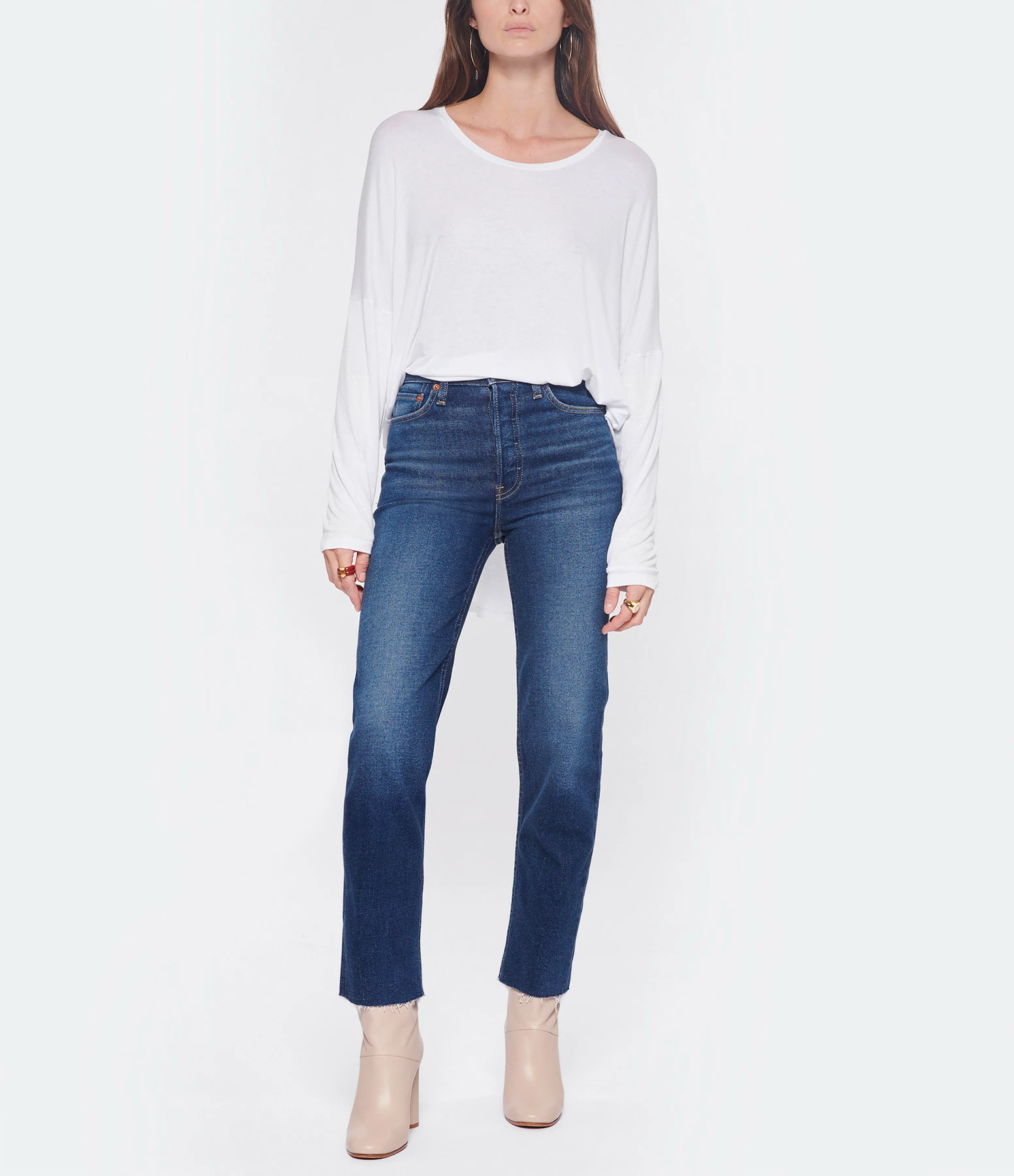 RE/DONE Jean 70s Stove Pipe Denim Bleu Indigo – Image 3