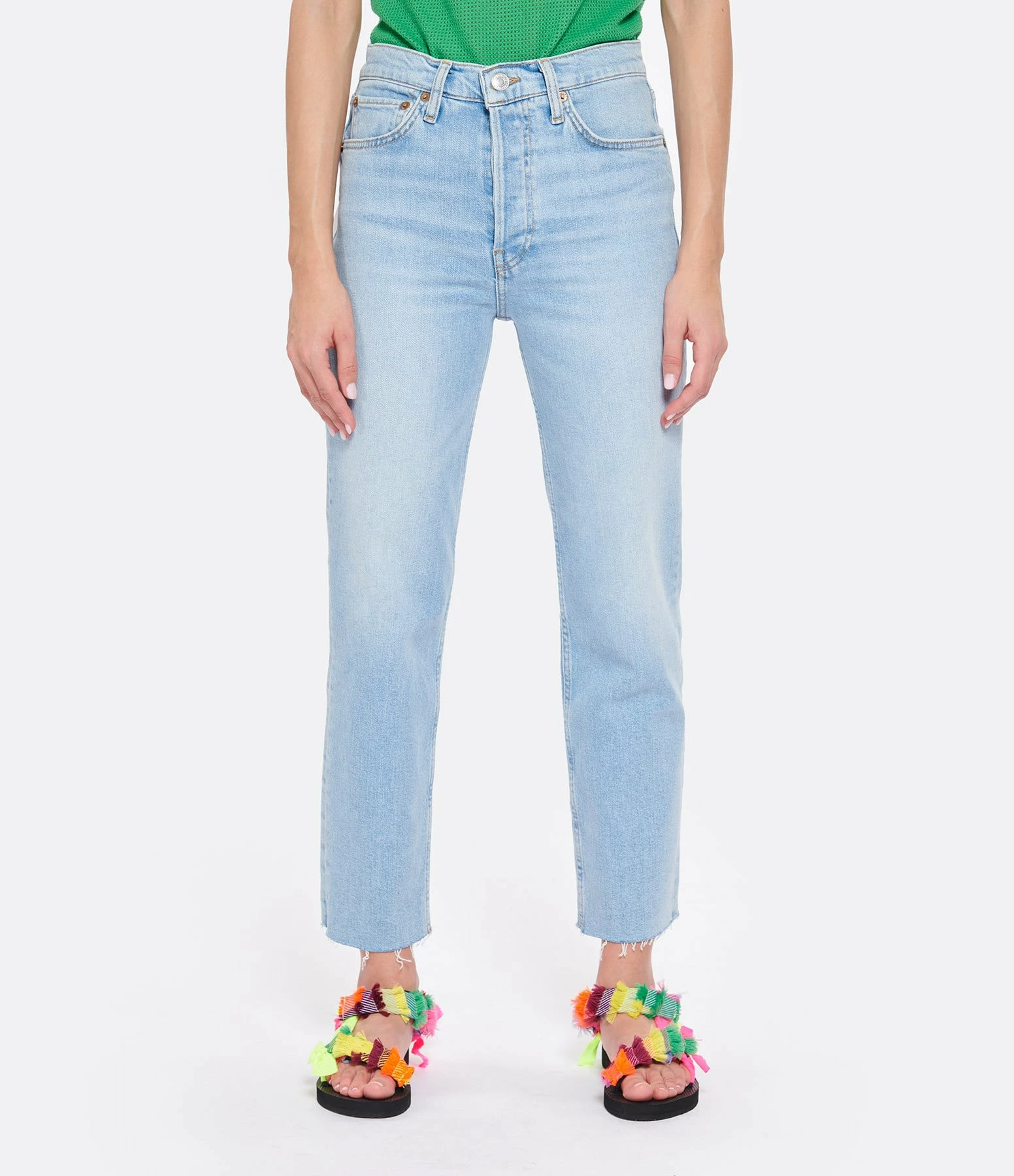 RE/DONE Jean 70S Stove Pipe Coton Bleu Echo – Image 4