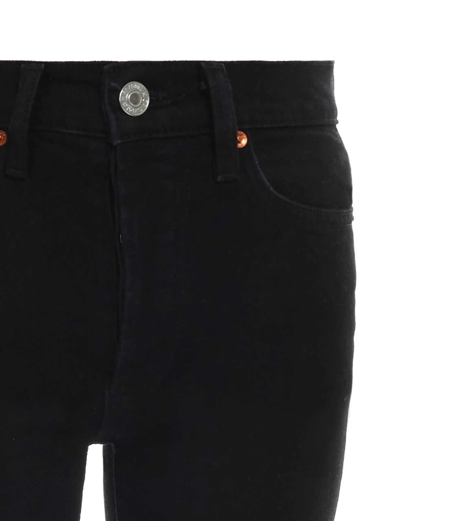 RE/DONE Jean Crop Taille Haute Noir – Image 2