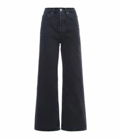 RE/DONE Jean 70s Ultra High Rise Wide Leg Denim Noir
