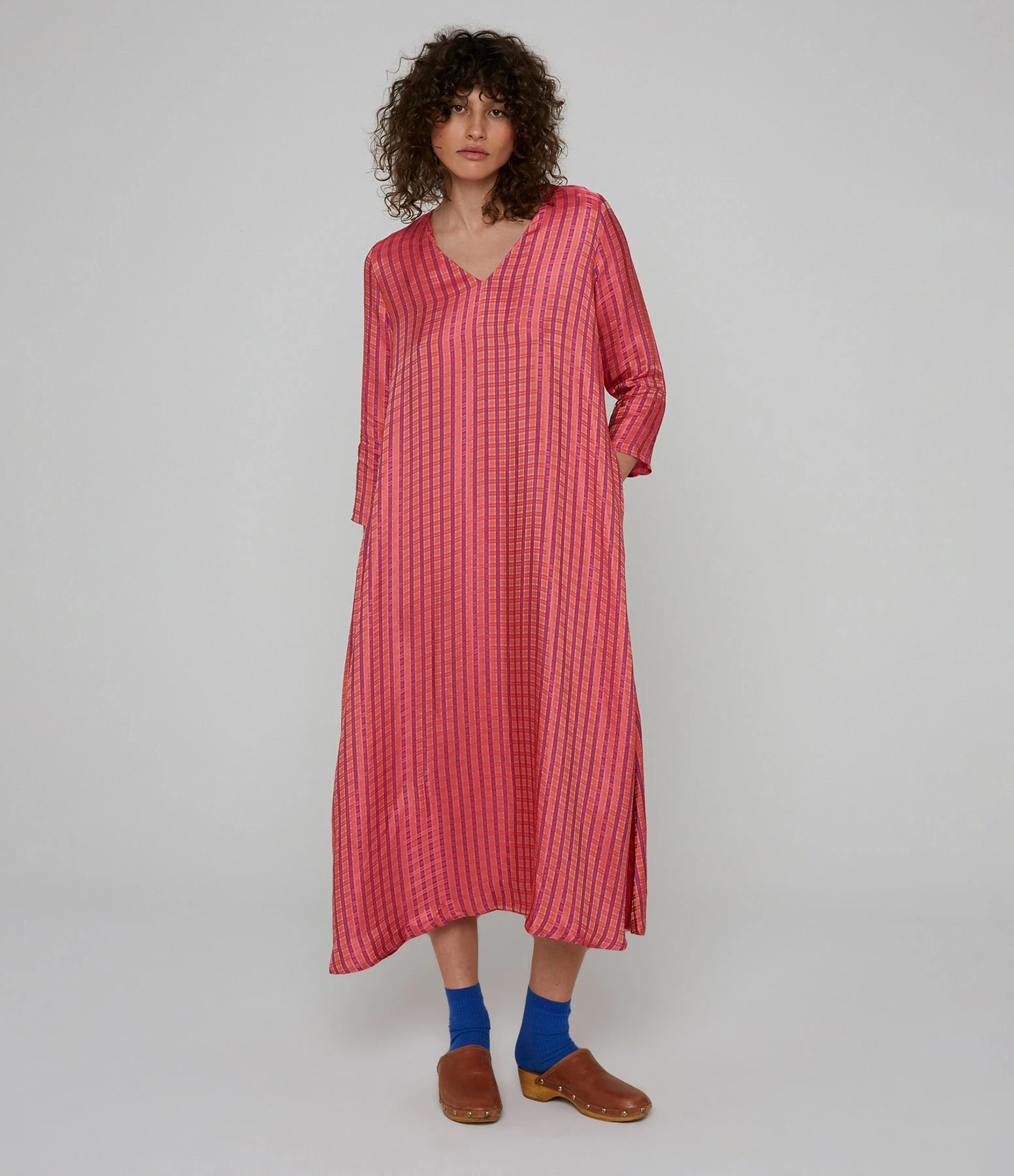 Modetrotter Robe Mado Villani Carreaux Orange – Image 5