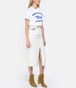 Roseanna Tee-shirt Coton Organique Blanc 10 Roseanna Tee-shirt Coton Organique Blanc -Boutique de vente ZIMMERMANN rosea look20230214 348