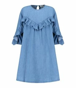 Roseanna Robe Coton Bleu
