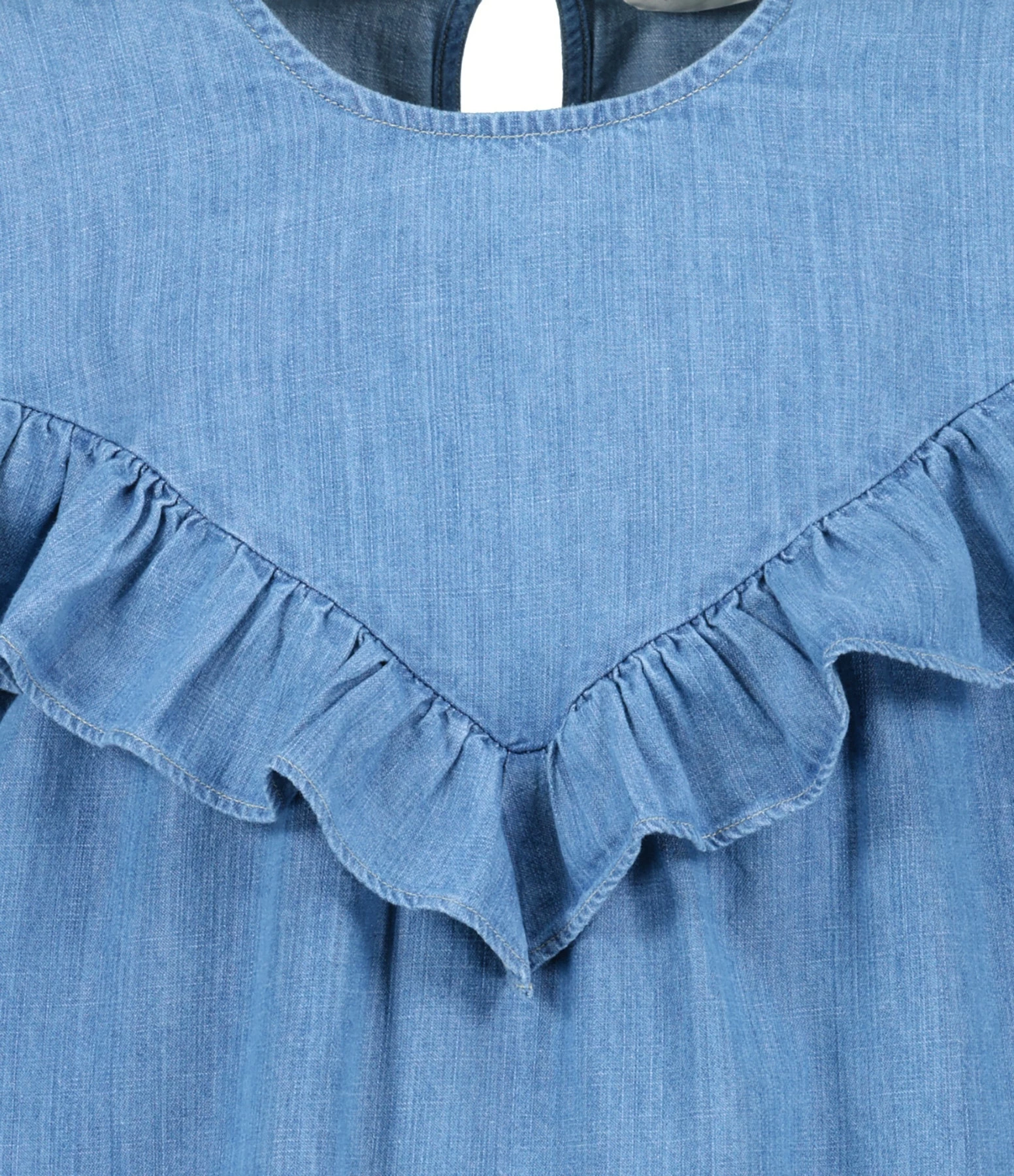 Roseanna Robe Coton Bleu – Image 2