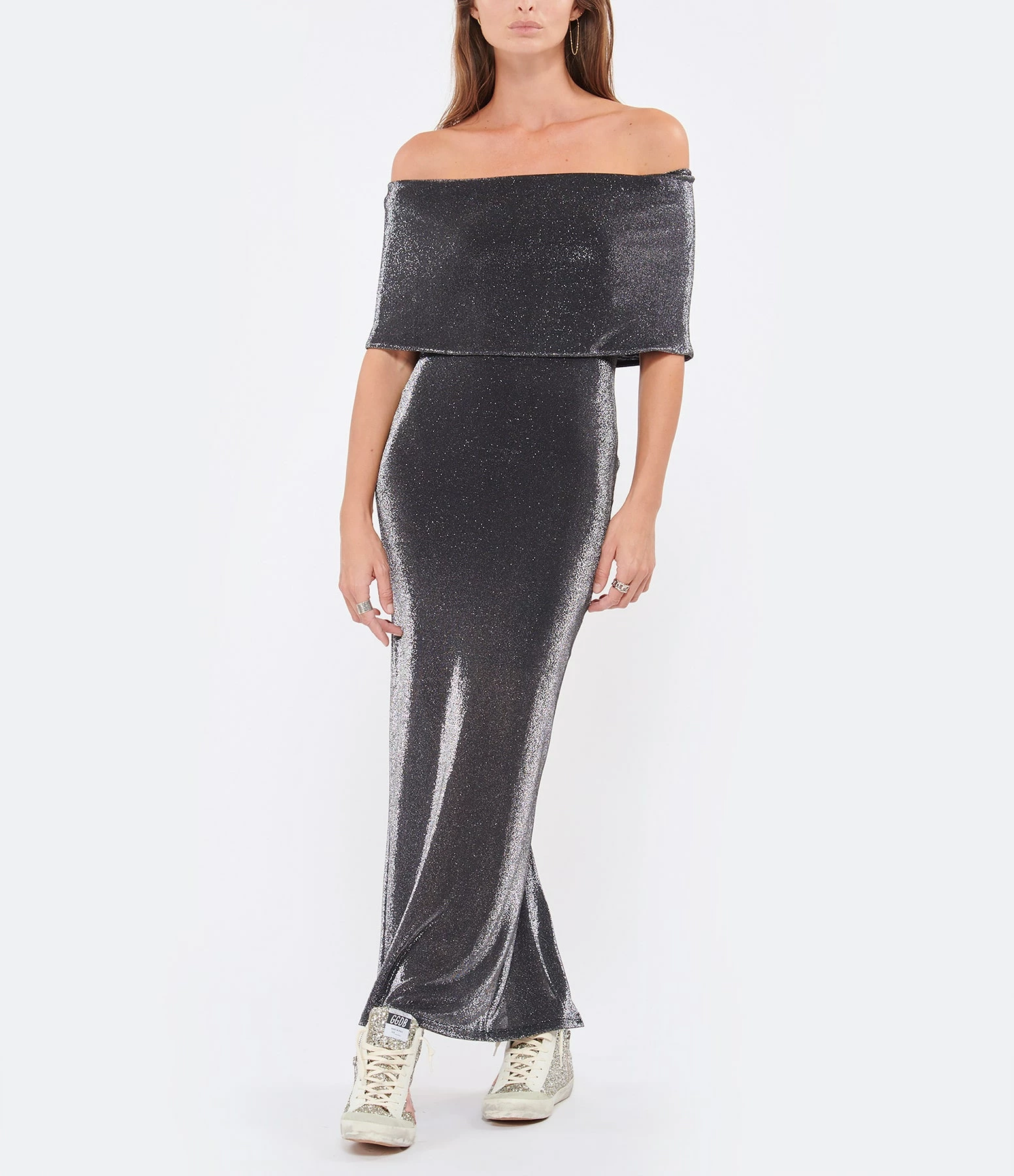 ROTATE Robe Noir Métallique – Image 2