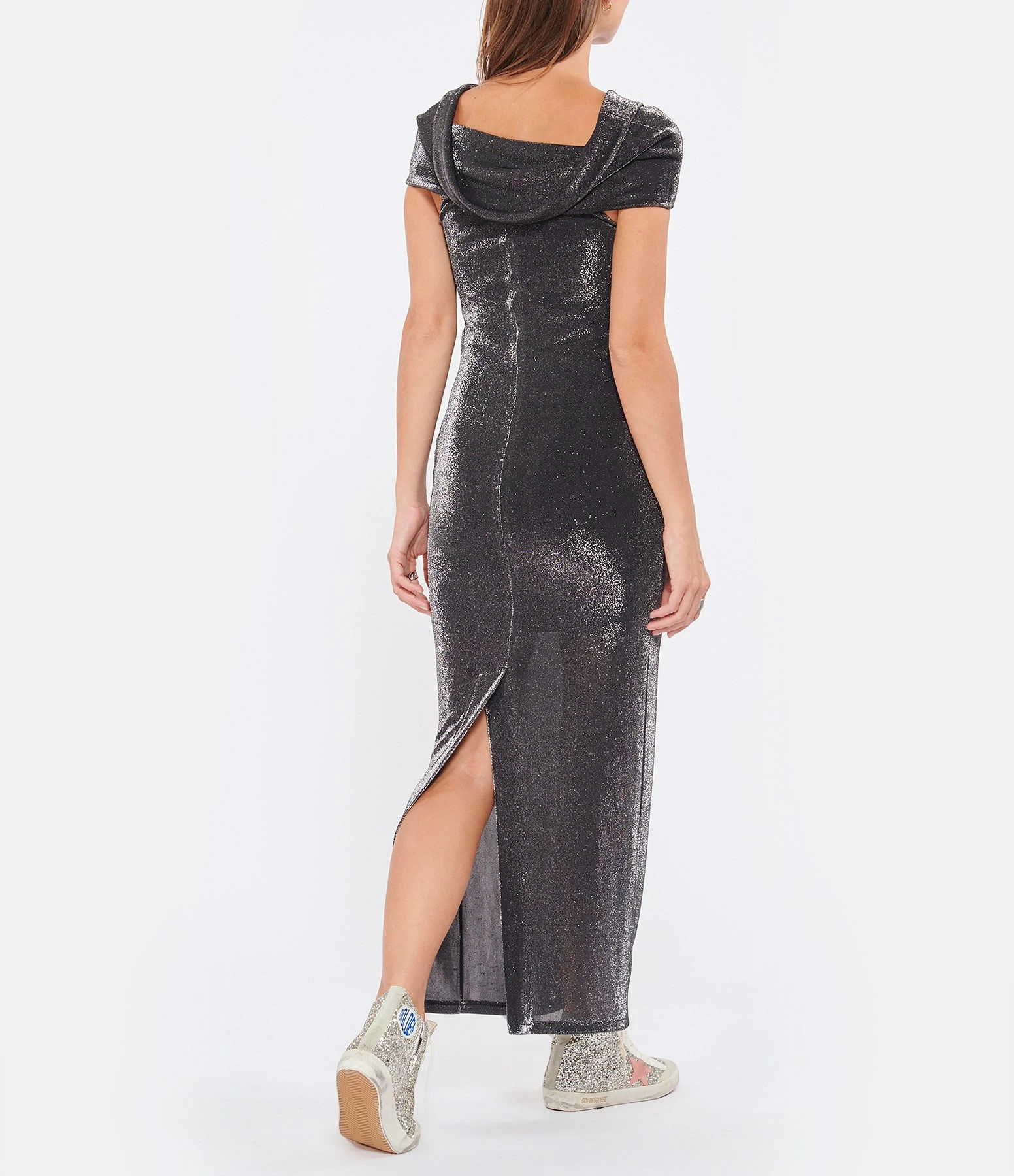 ROTATE Robe Noir Métallique – Image 5