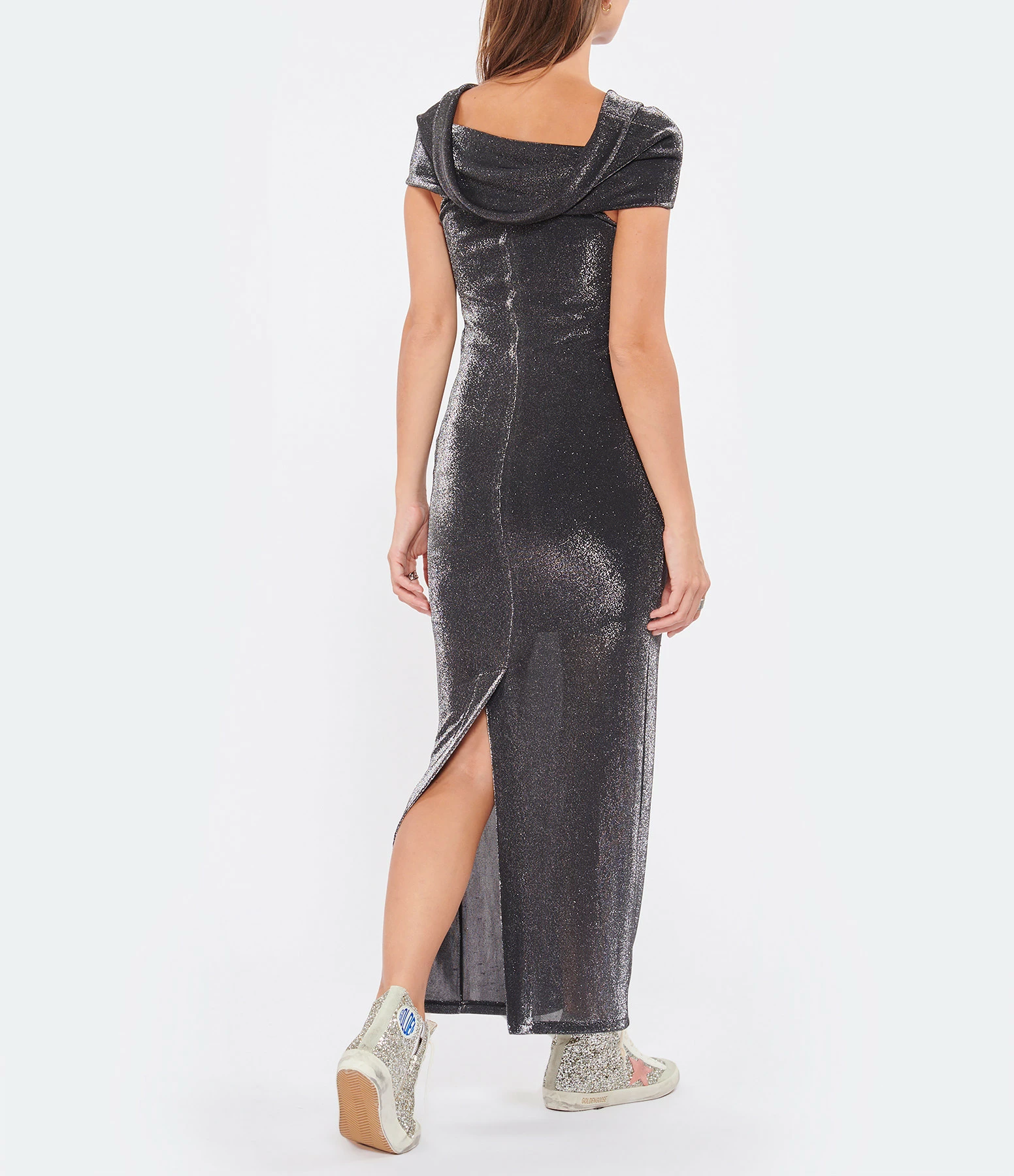 ROTATE Robe Noir Métallique – Image 5