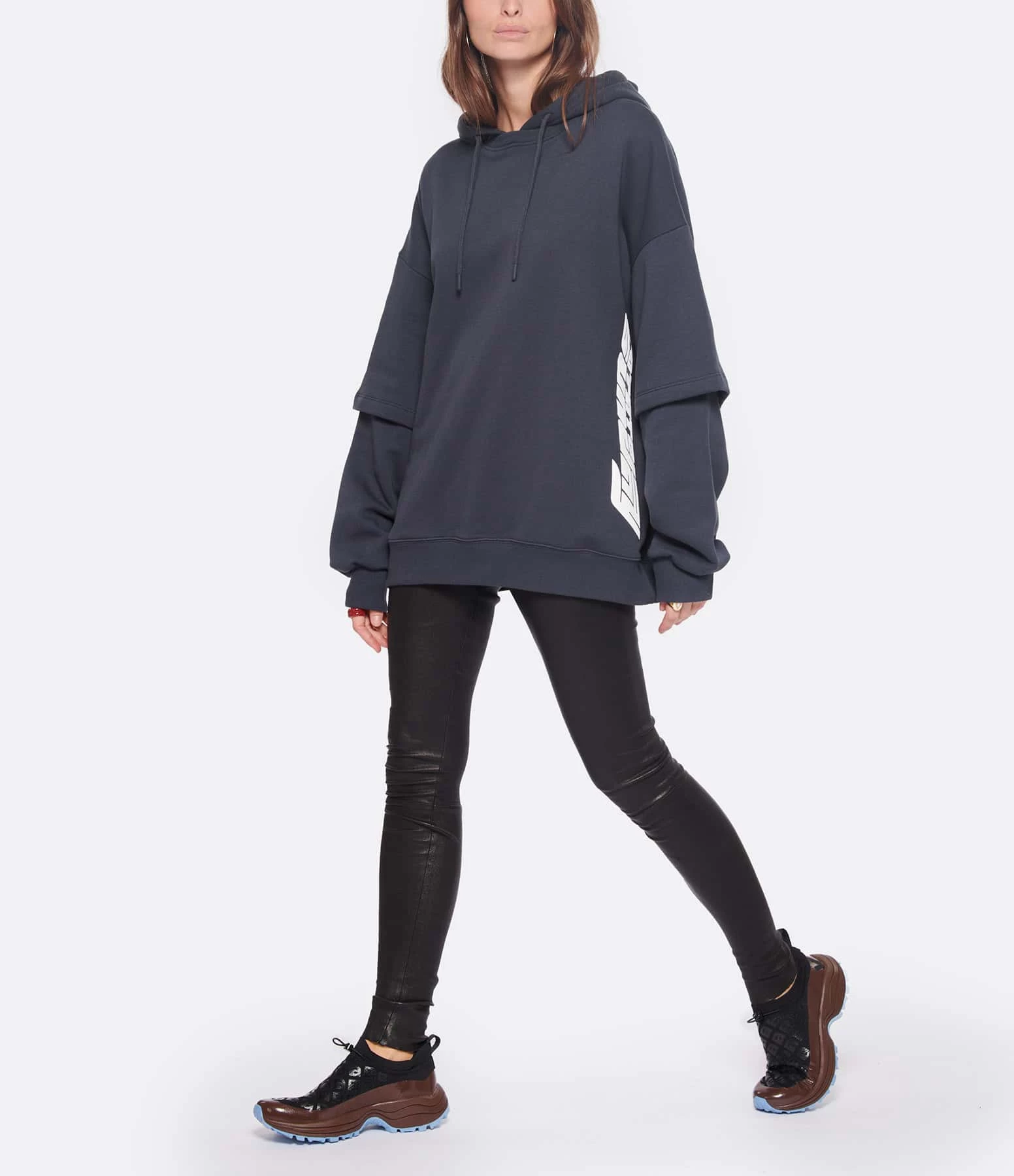 ROTATE Sweatshirt Hoodie Logo Coton Bleu, Capsule Sunday 7 ROTATE Sweatshirt Hoodie Logo Coton Bleu, Capsule Sunday – Image 5