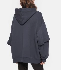 ROTATE Sweatshirt Hoodie Logo Coton Bleu, Capsule Sunday 10 ROTATE Sweatshirt Hoodie Logo Coton Bleu, Capsule Sunday -Boutique de vente ZIMMERMANN rotat look20221102 161