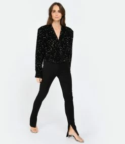 ROTATE Top Court Sequins Noir 11 ROTATE Top Court Sequins Noir -Boutique de vente ZIMMERMANN rotat look20221206 273