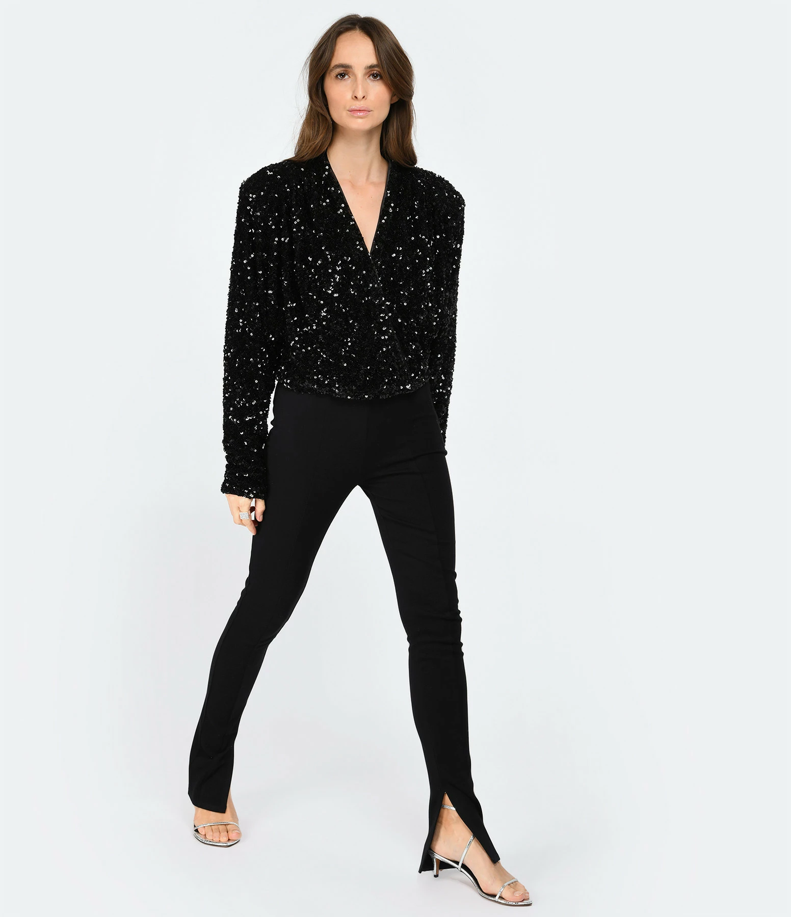 ROTATE Top Court Sequins Noir 7 ROTATE Top Court Sequins Noir – Image 5