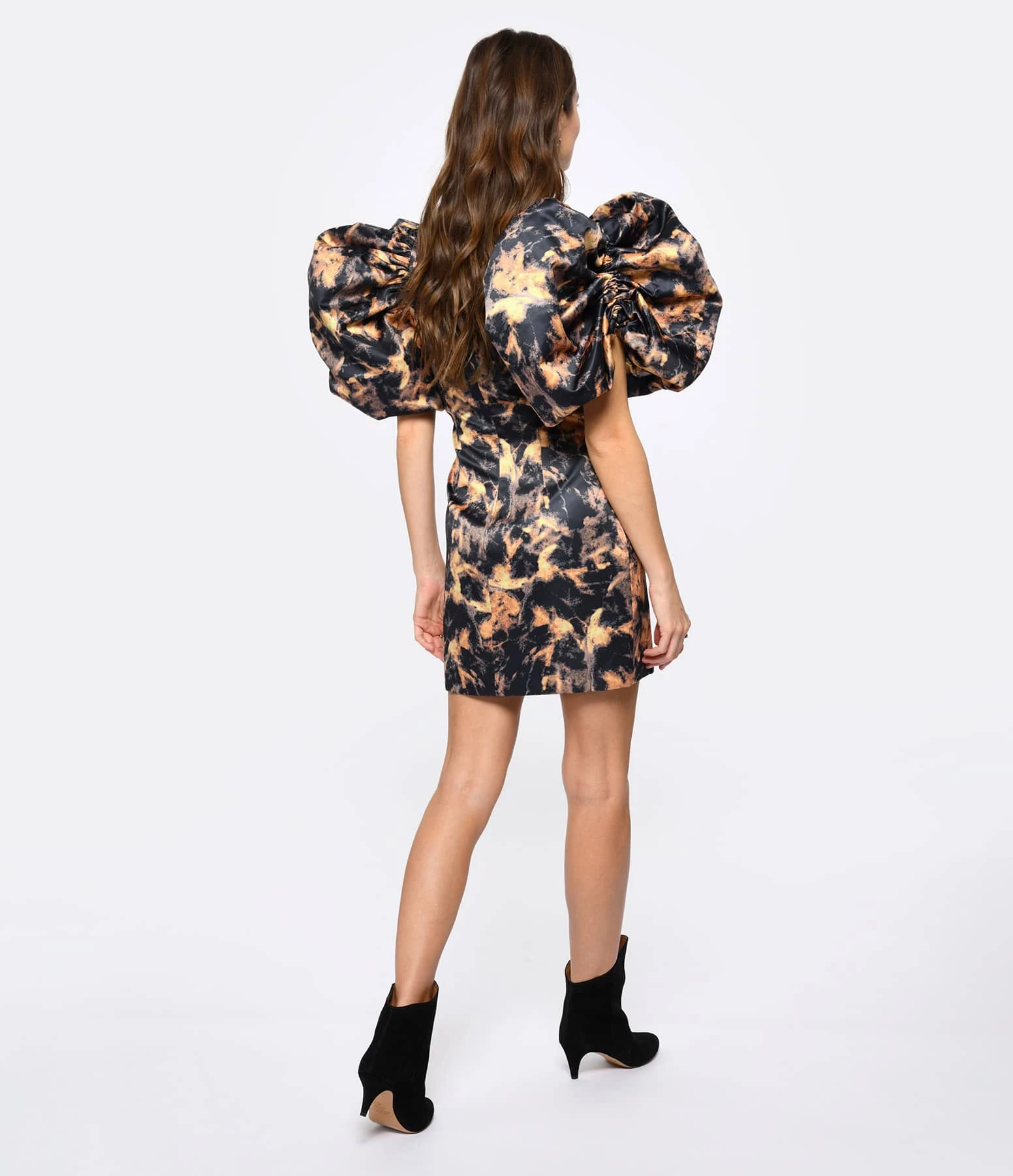 ROTATE Robe Mini Satin Flamme 6 ROTATE Robe Mini Satin Flamme – Image 4