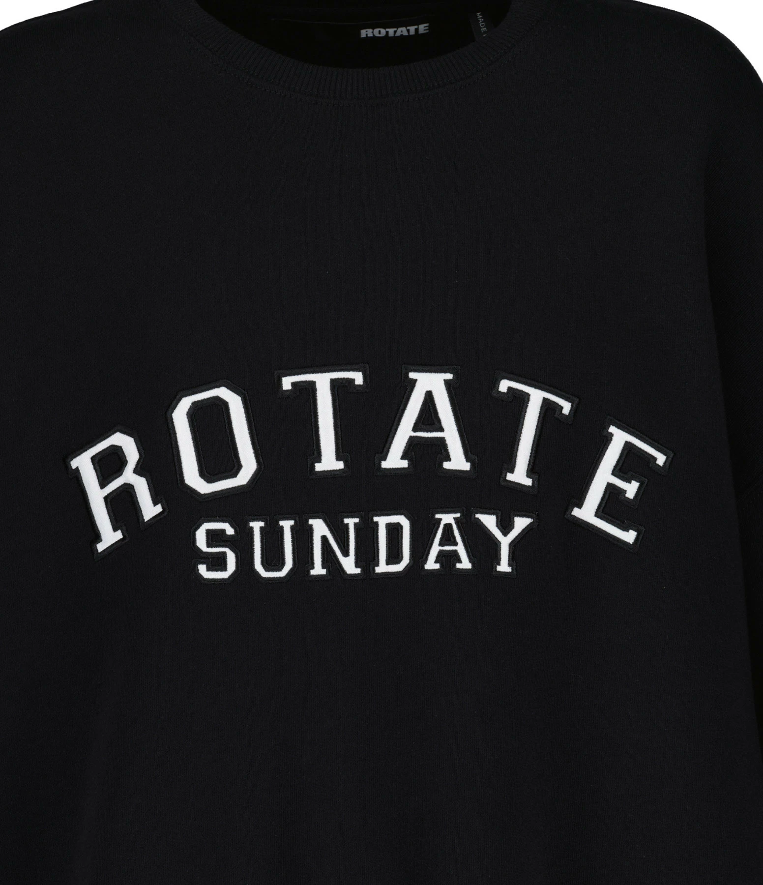 ROTATE Sweatshirt Classic Logo Coton Noir, Capsule Sunday – Image 2