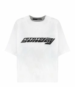 ROTATE Tee-shirt Logo Coton Blanc, Capsule Sunday
