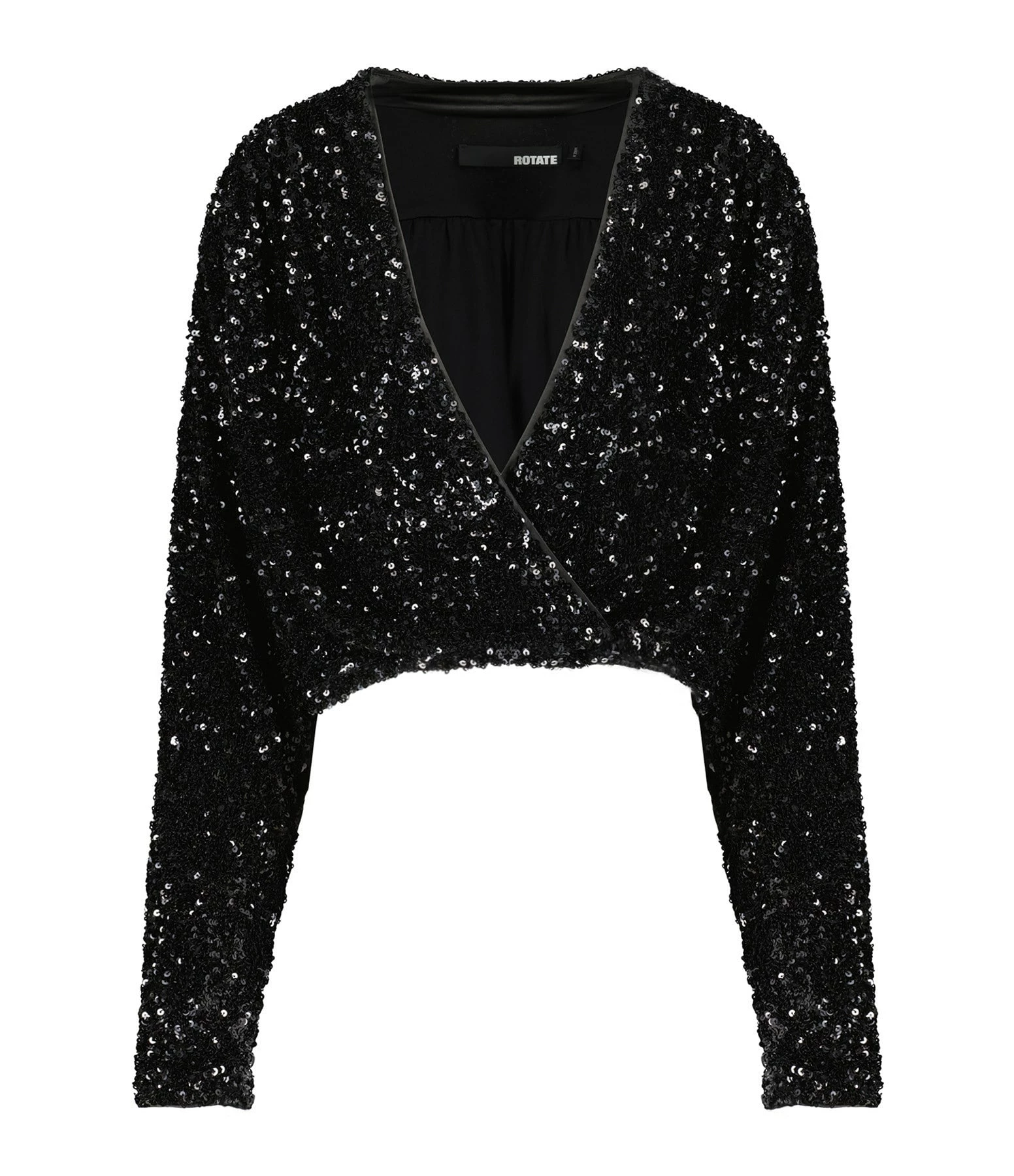 ROTATE Top Court Sequins Noir 3 ROTATE Top Court Sequins Noir