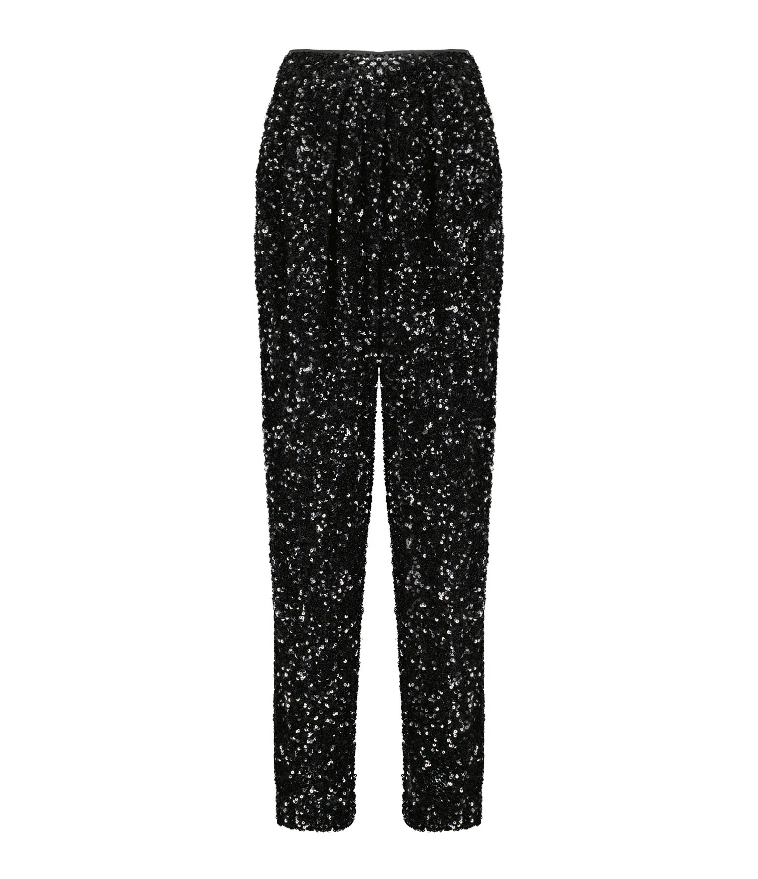 ROTATE Pantalon Taille Haute Sequins Noir