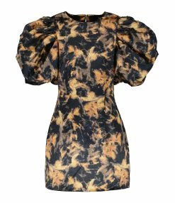 ROTATE Robe Mini Satin Flamme