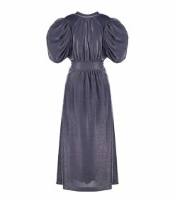 ROTATE Robe Bouffante Bleu Nuit