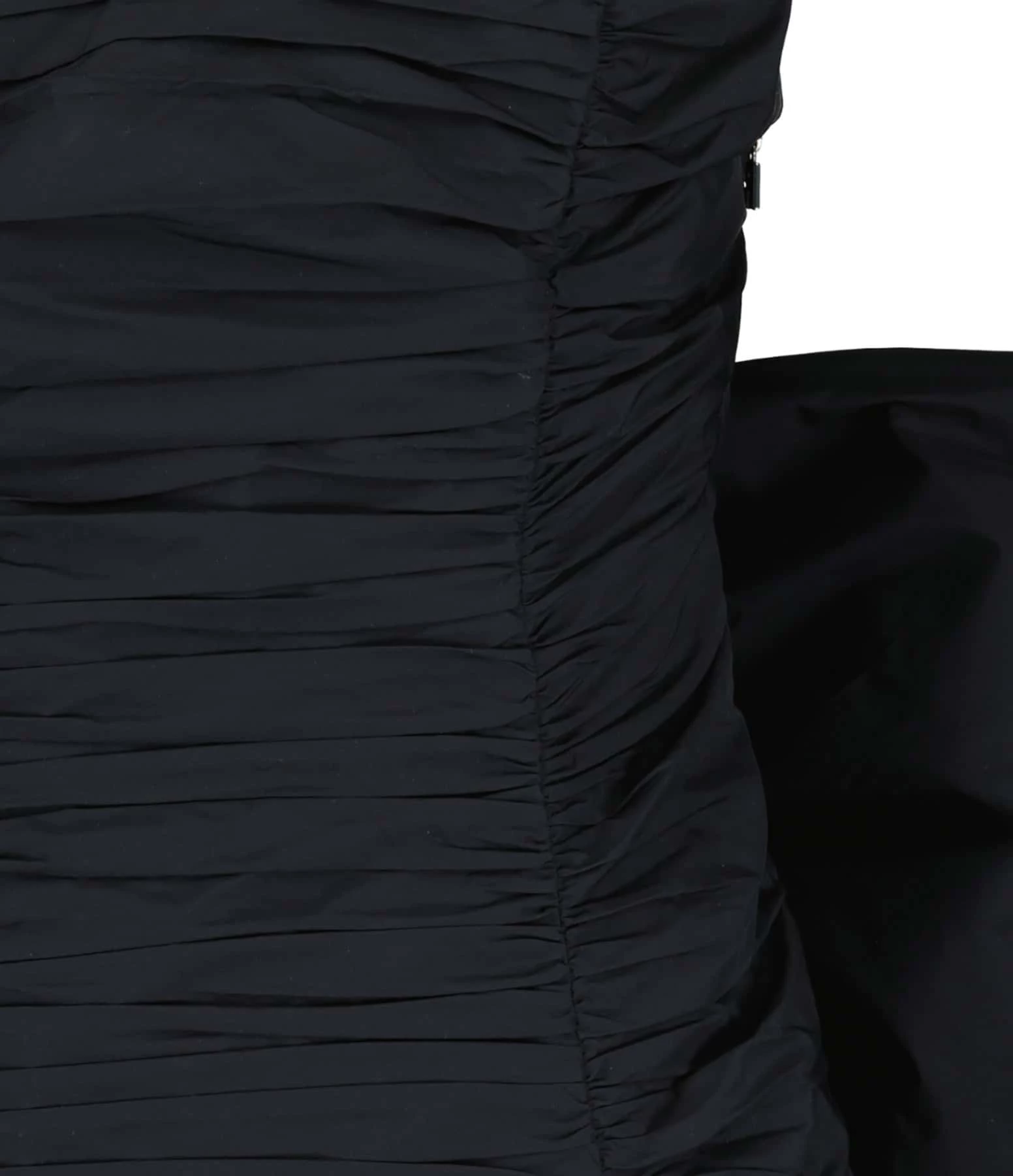 ROTATE Robe Mini Noeud Plissée Noir – Image 2