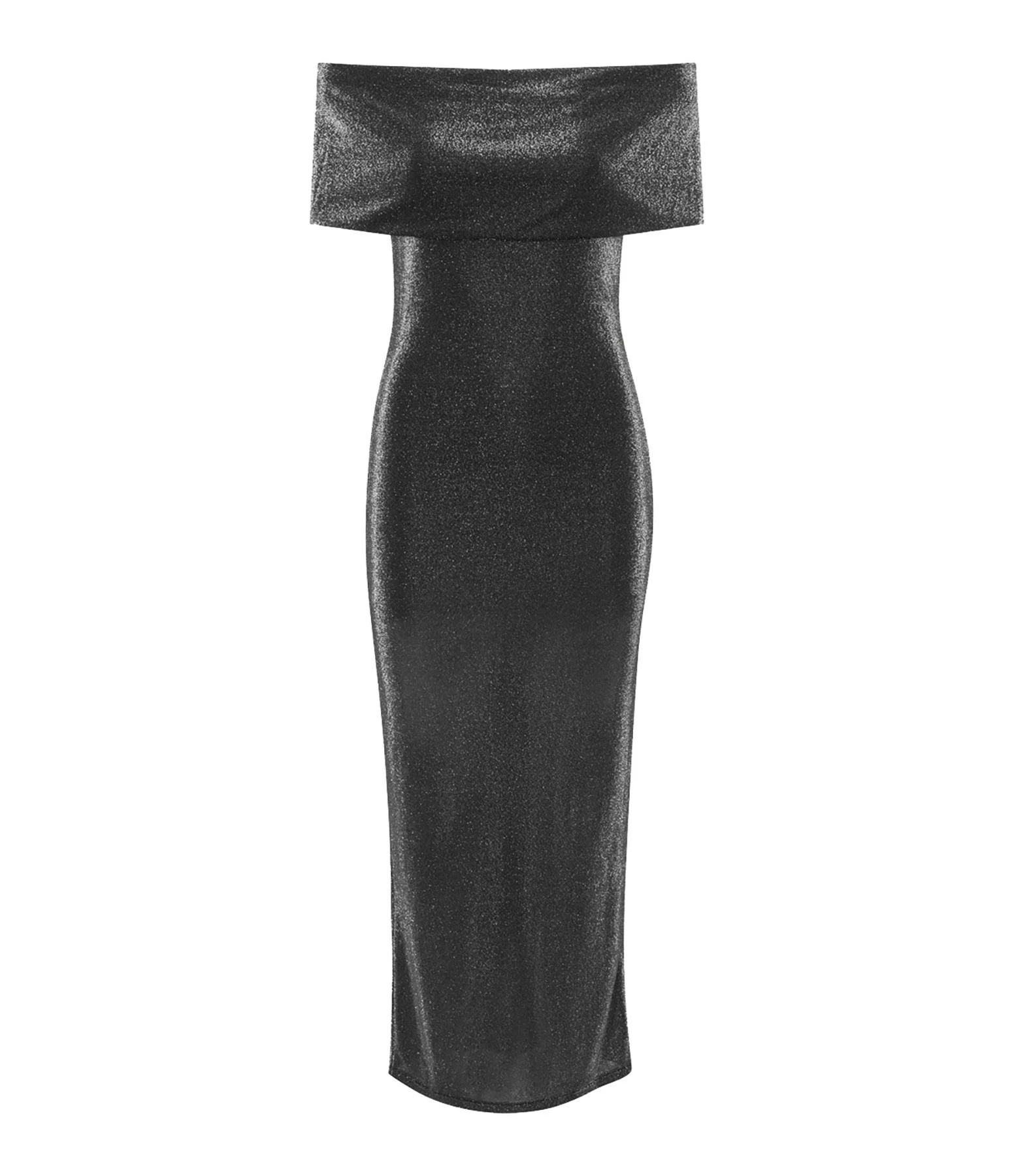 ROTATE Robe Noir Métallique