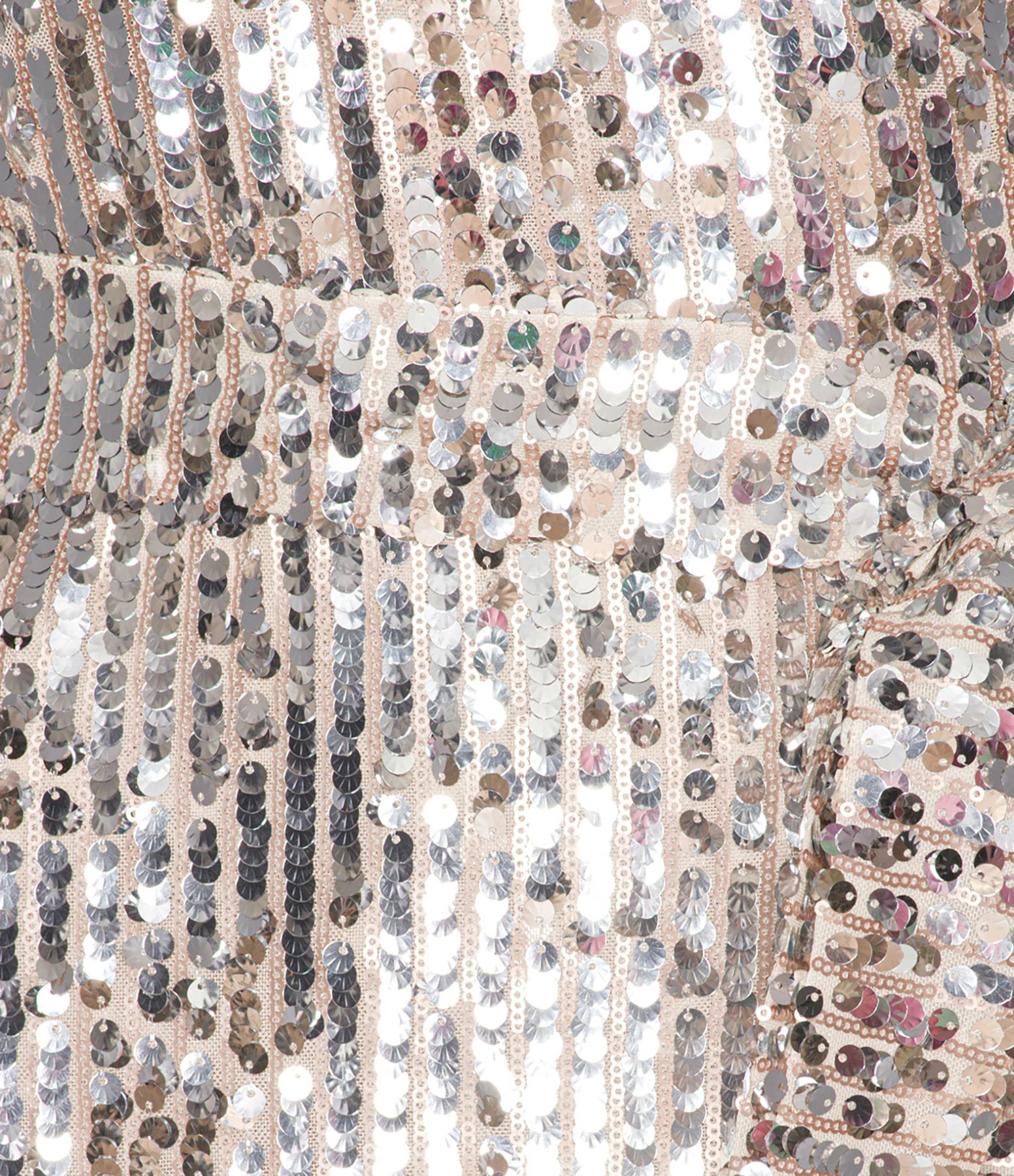 ROTATE Robe Wrap Bridget Sequin Argenté – Image 3