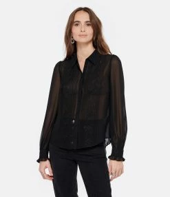 SELF PORTRAIT Chemise Noire 9 SELF PORTRAIT Chemise Noire -Boutique de vente ZIMMERMANN selfp look20221222 125