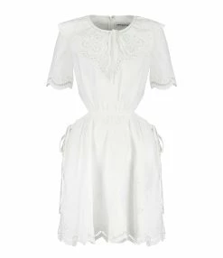 SELF PORTRAIT Robe Broderie Anglaise Coton Blanc