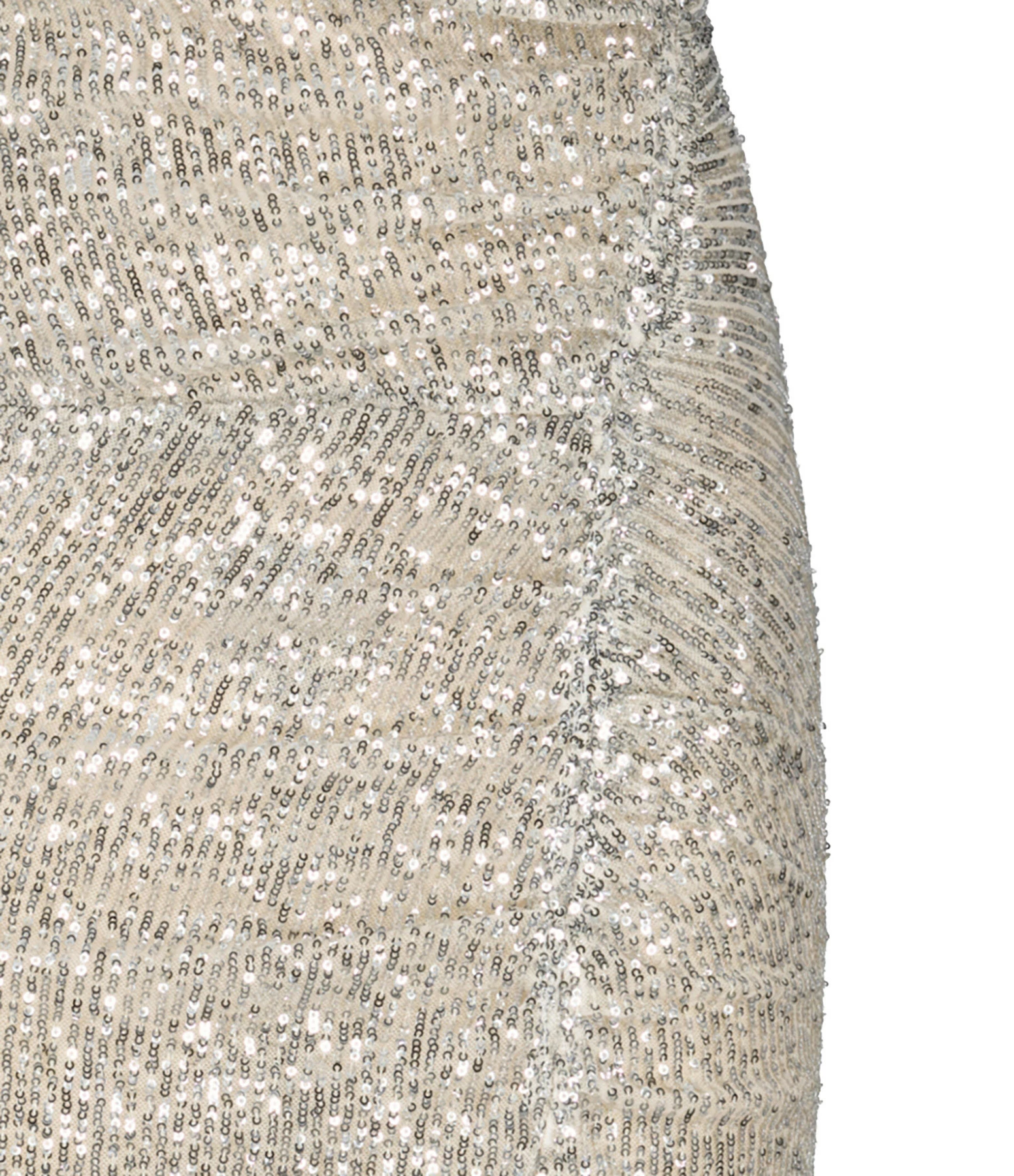 SELF PORTRAIT Jupe Maxi Sequins Argenté – Image 2