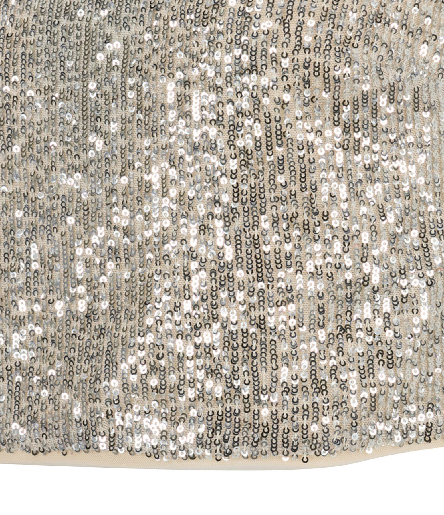 SELF PORTRAIT Top Sequins Argenté – Image 2