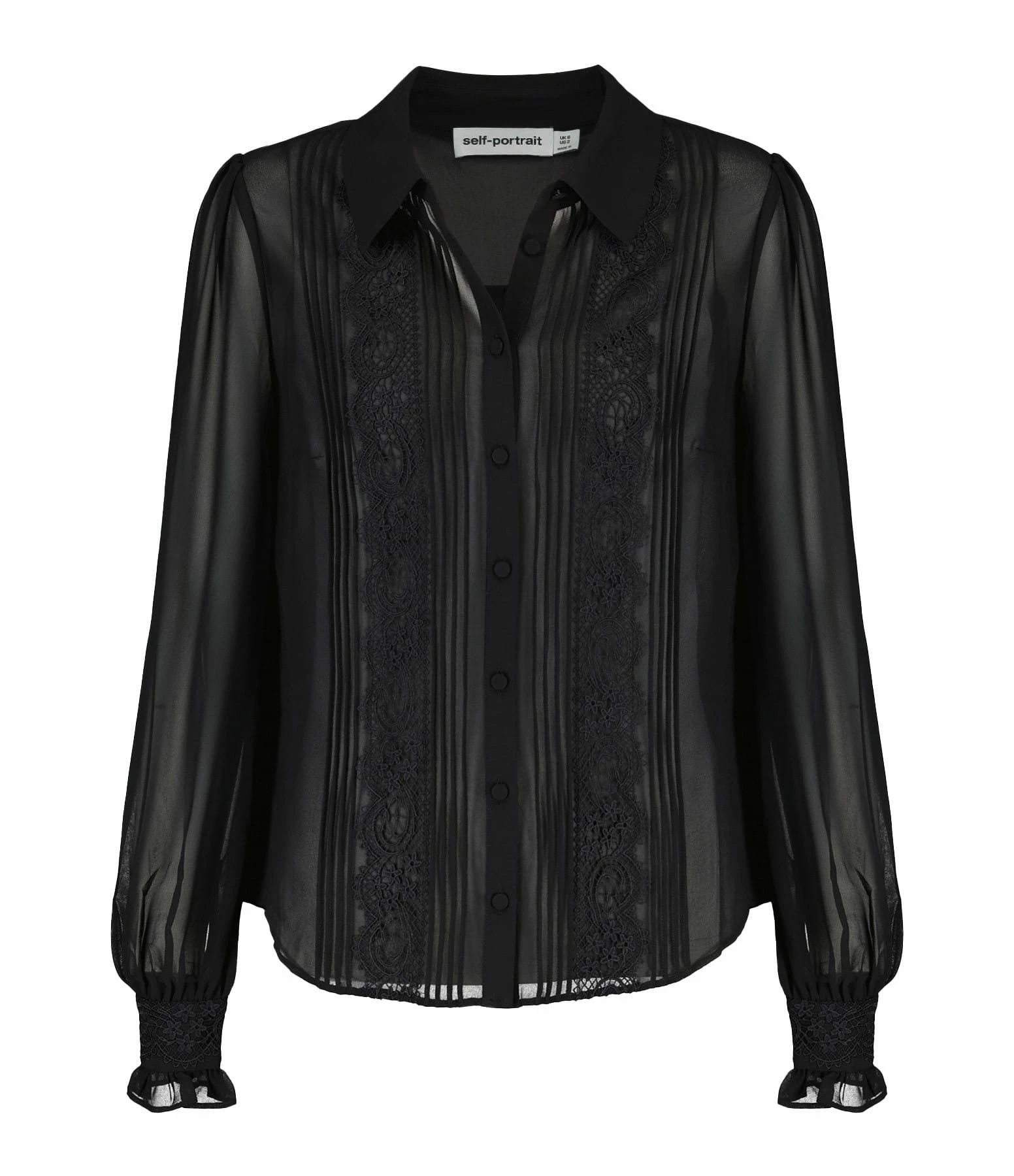 SELF PORTRAIT Chemise Noire 3 SELF PORTRAIT Chemise Noire