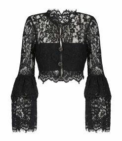 SELF PORTRAIT Top Dentelle Noir