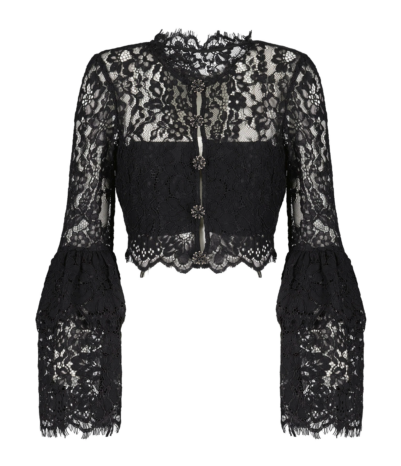 SELF PORTRAIT Top Dentelle Noir