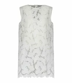 SELF PORTRAIT Robe Mini Dentelle Blanc