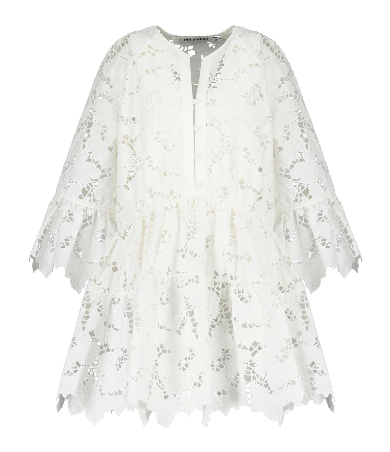 SELF PORTRAIT Robe Mini Dentelle Blanc 3 SELF PORTRAIT Robe Mini Dentelle Blanc