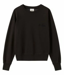 Isabel Marant Sweatshirt Shad Coton Noir Délavé