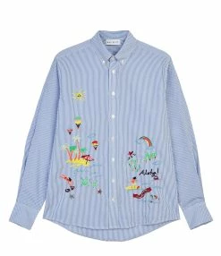 MIRA MIKATI Chemise Coton Bleu