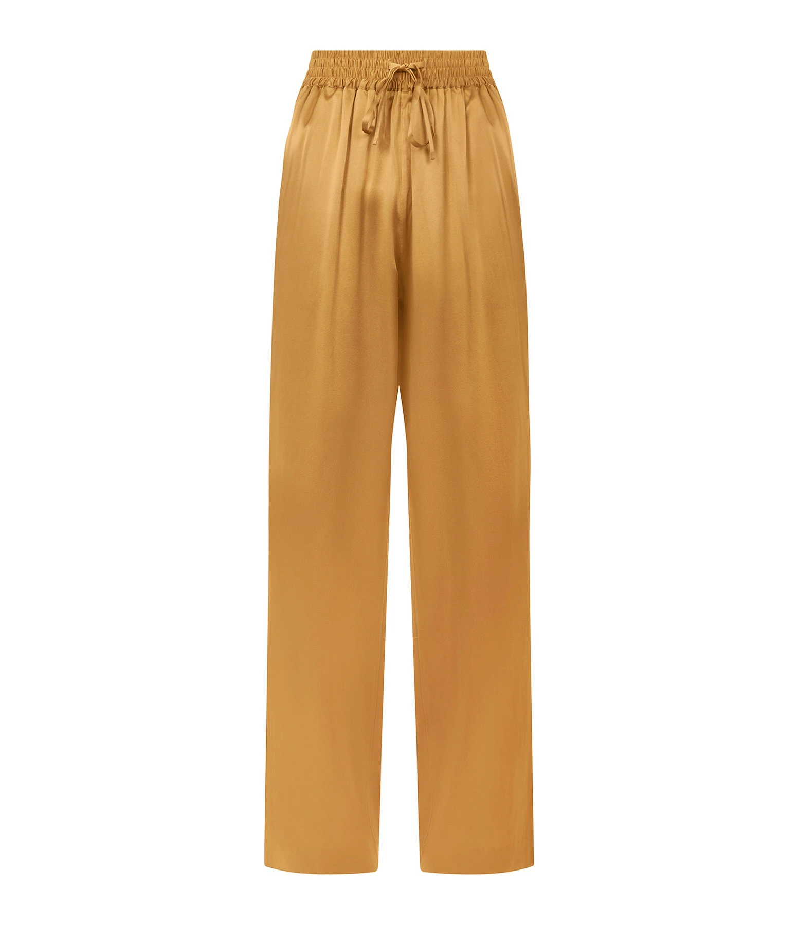 LOULOU STUDIO Pantalon Soma Soie Camel