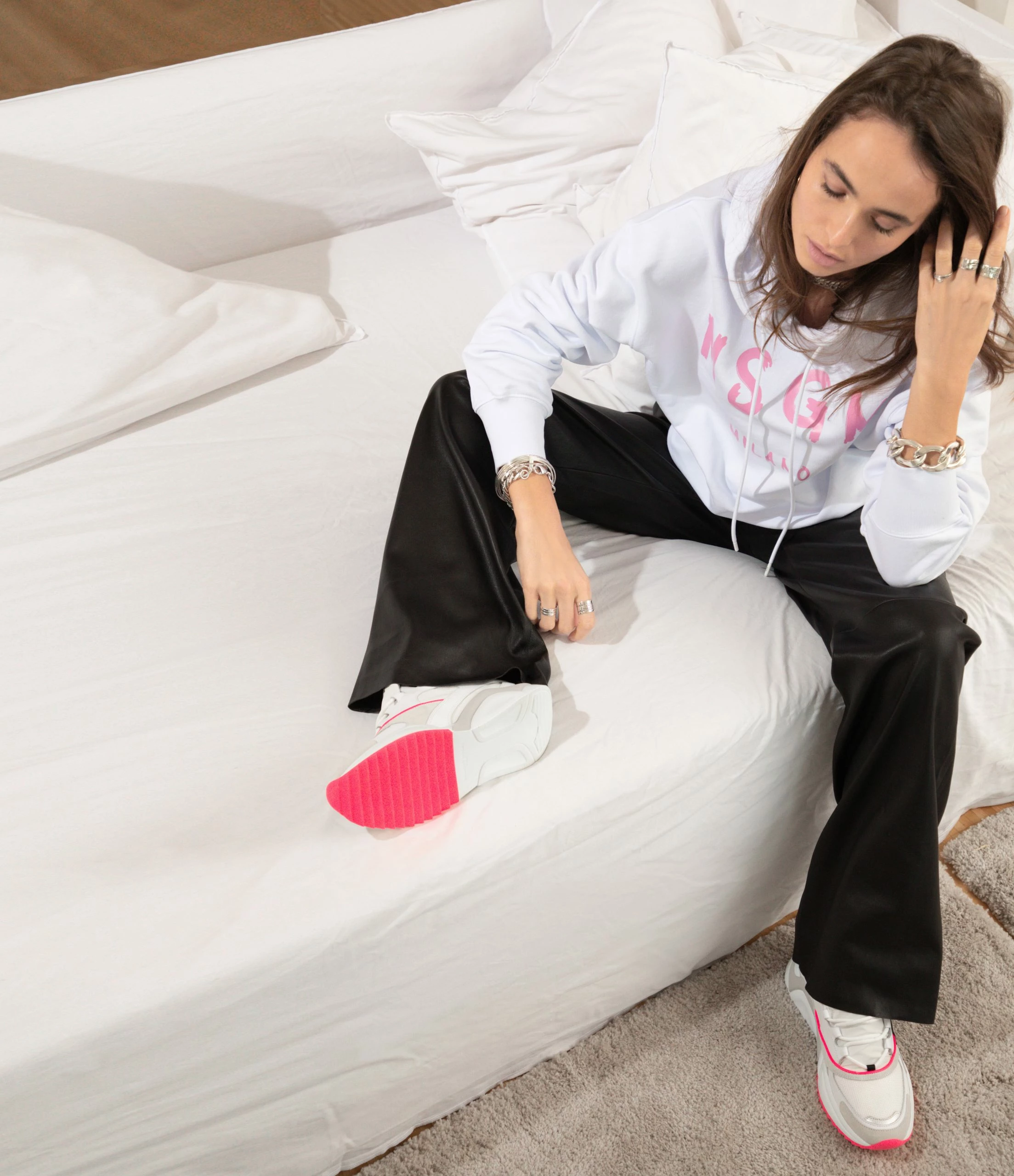 STOULS Pantalon Oswald Agneau Plongé Light Noir – Image 9