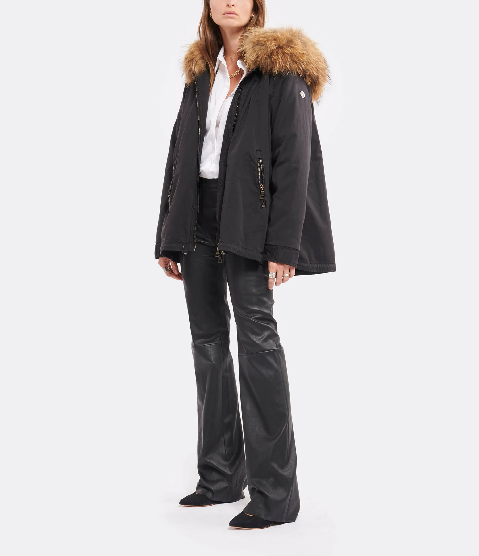 STOULS Pantalon Oswald Agneau Plongé Light Noir – Image 7