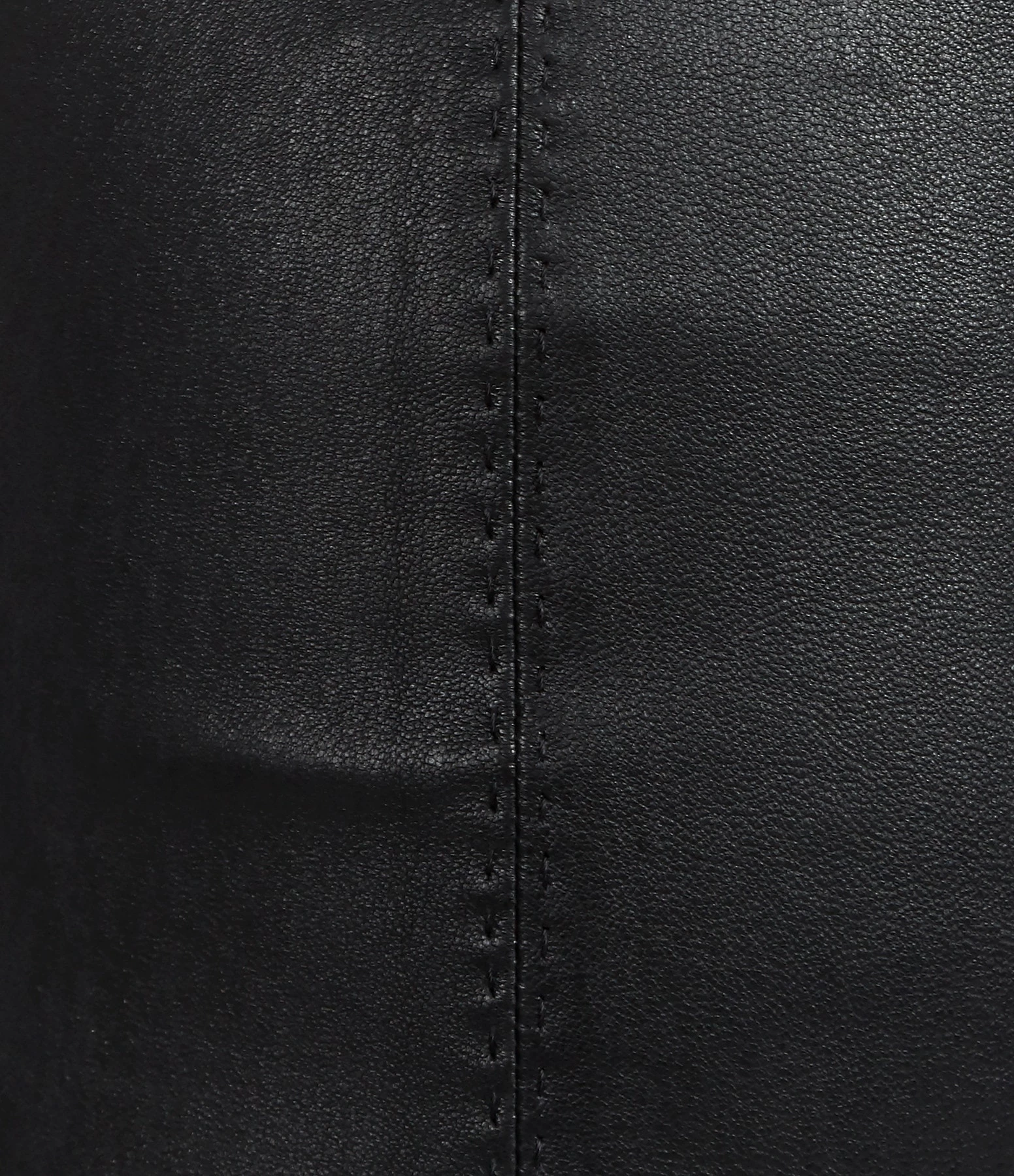 STOULS Jupe Gilda Agneau Plongé Regular Noir – Image 2