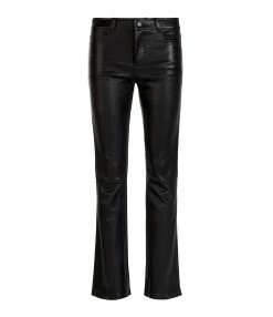 STOULS Pantalon Dean Agneau Plongé Regular Noir