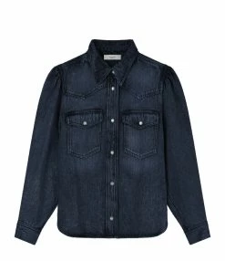 MARANT ÉTOILE Chemise Tahisse Coton Bleu