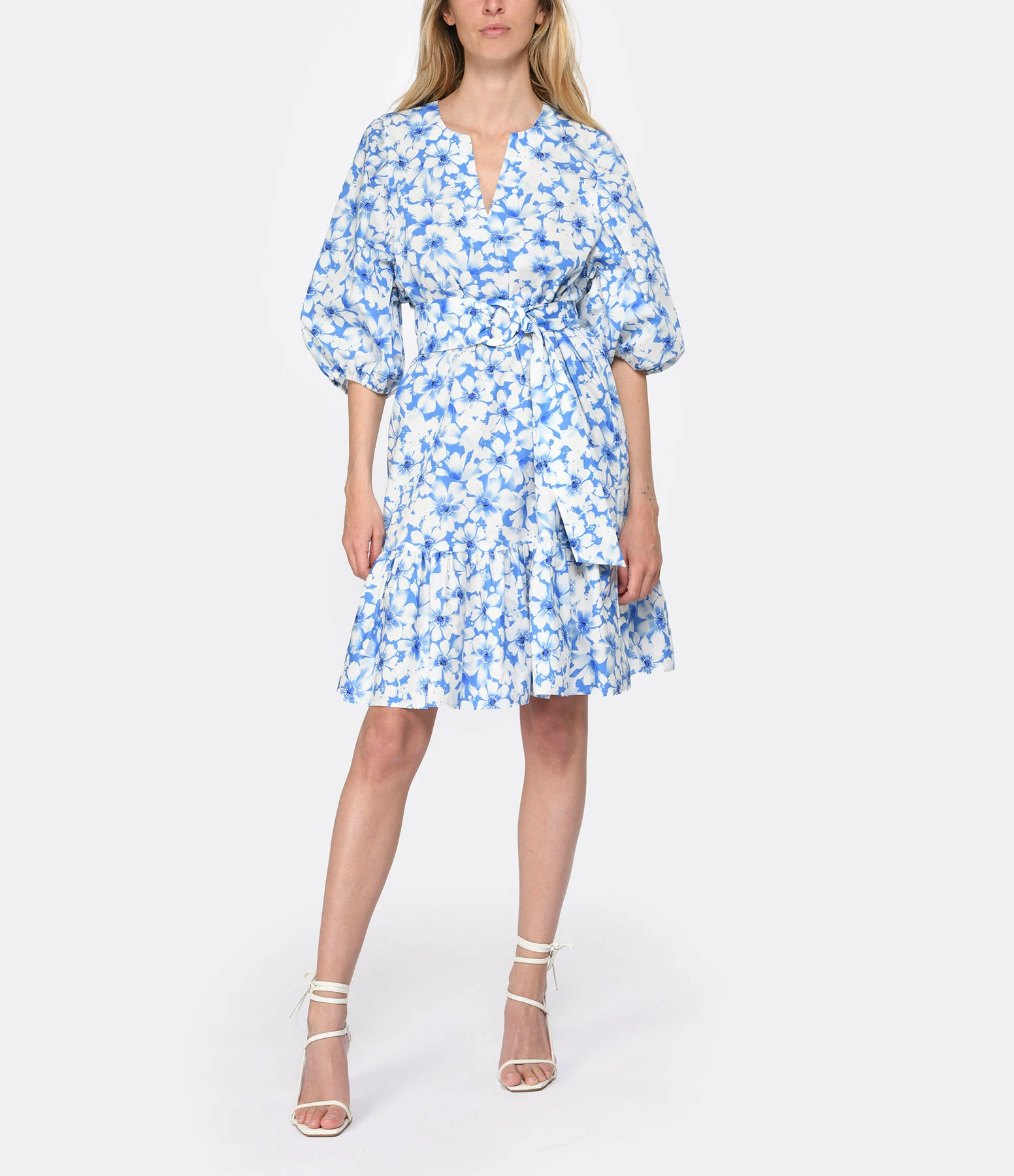 Tara Jarmon Robe Courte Rosabetta Coton Bleu 5 Tara Jarmon Robe Courte Rosabetta Coton Bleu – Image 3