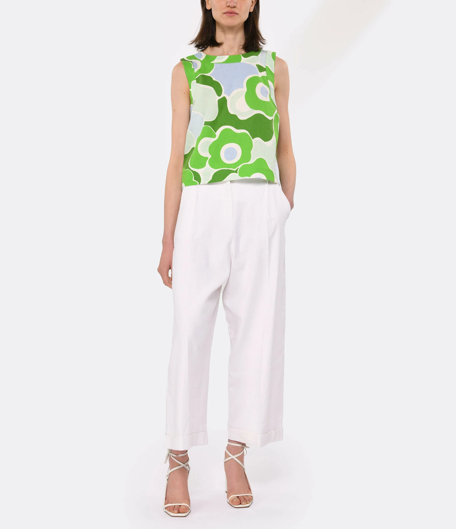 Tara Jarmon Top Tepee Lin Verveine – Image 4