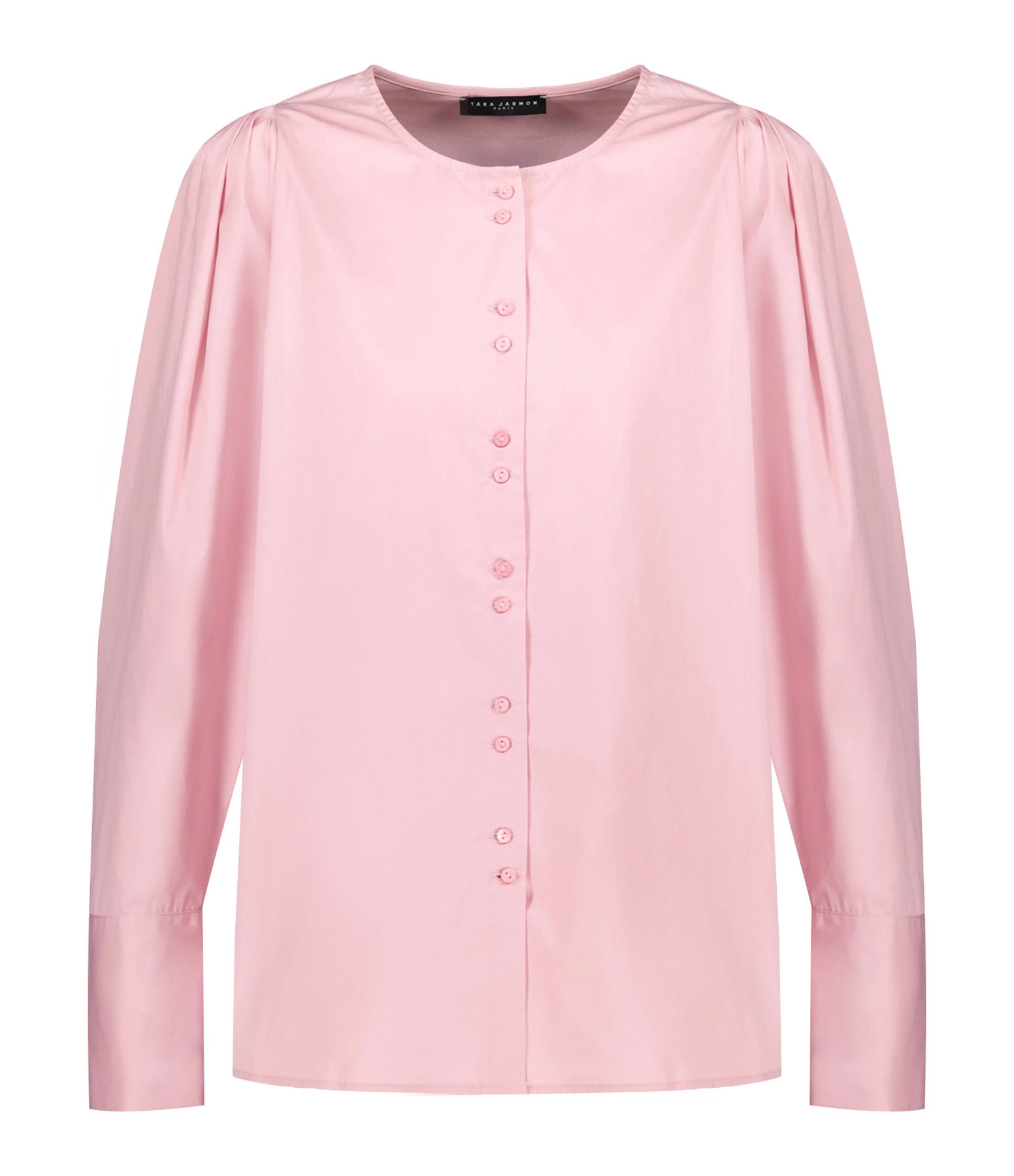 Tara Jarmon Blouse Citron Coton Vieux Rose 3 Tara Jarmon Blouse Citron Coton Vieux Rose
