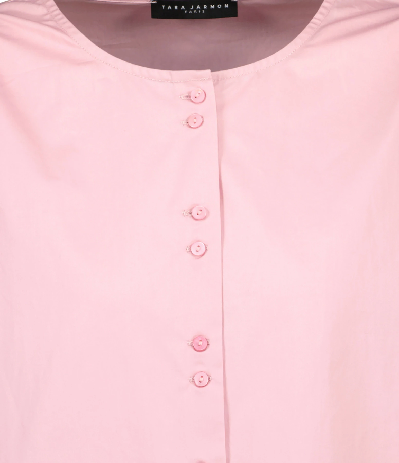 Tara Jarmon Blouse Citron Coton Vieux Rose 4 Tara Jarmon Blouse Citron Coton Vieux Rose – Image 2