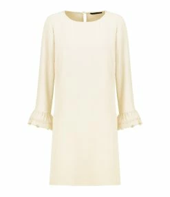 Tara Jarmon Robe Courte Reel Écru